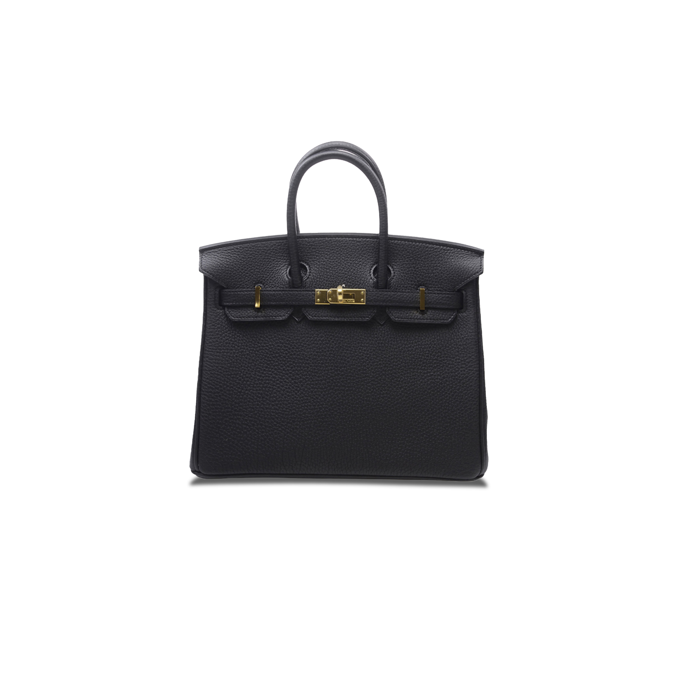 HERMES BIRKIN 25 TOGO LEATHER BLACK GOLD BUCKLE H028369CC89 (25*20*13cm)